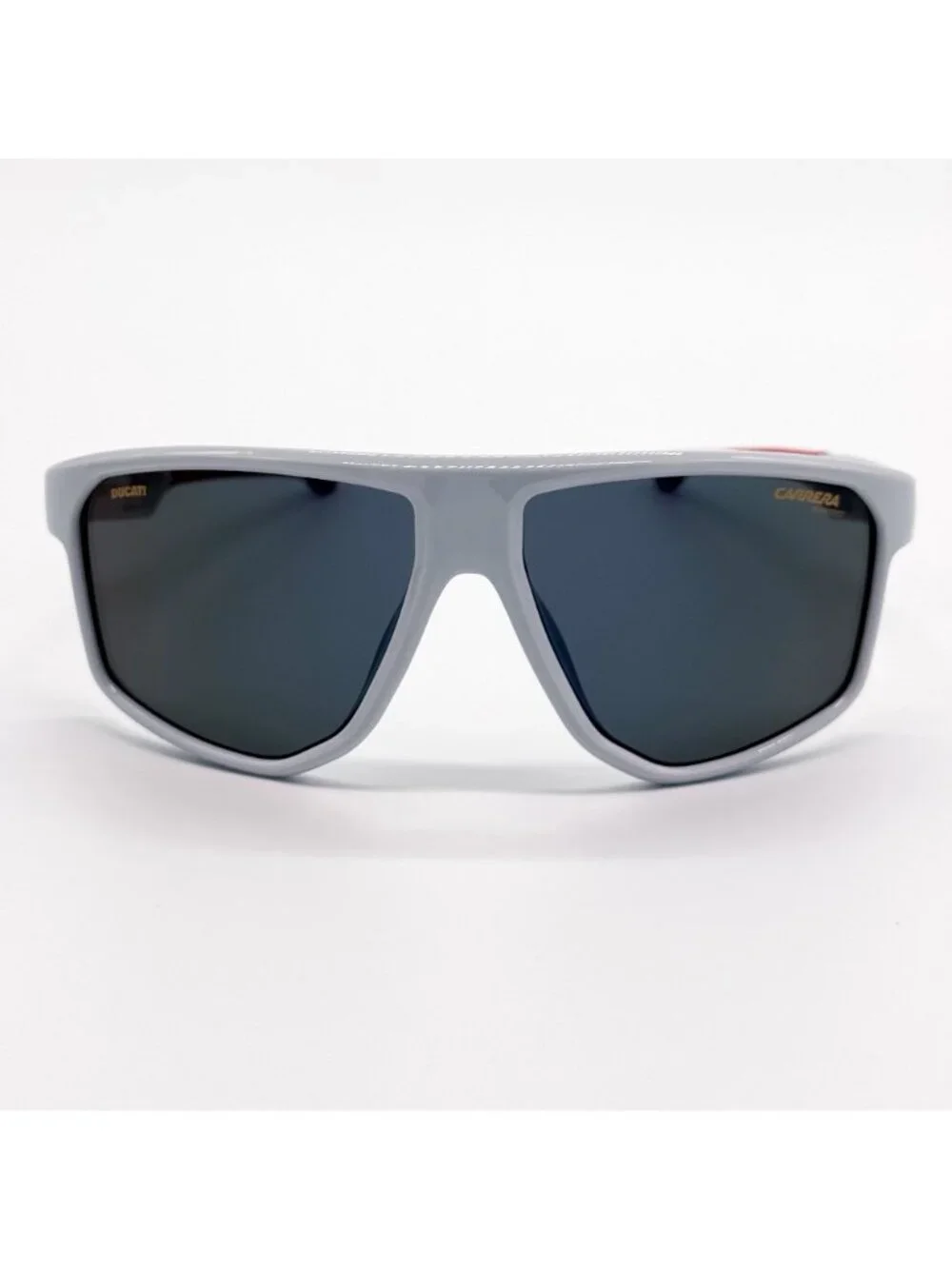 New CARRERA CARDUC 051/S 268/Z0 White Gray Shield Unisex Sunglasses